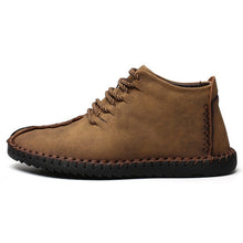 Load image into Gallery viewer, 2019 Winter Shoes Men Warm Boots Men Fur High Quality Split Leather Wterproof Ankle Snow Boots Lace-Up Comfortable New Big size